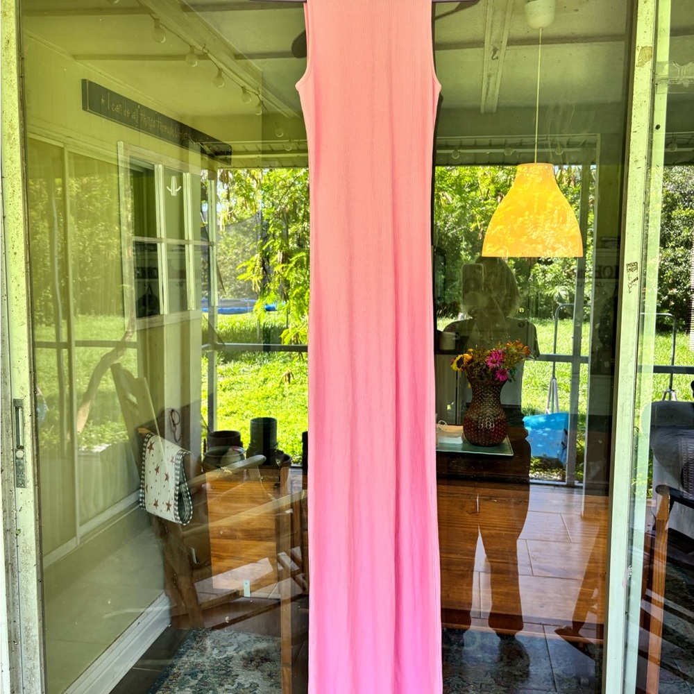 SKIMS Pink Ombre Maxi Tank Dress - Picture 1 of 6